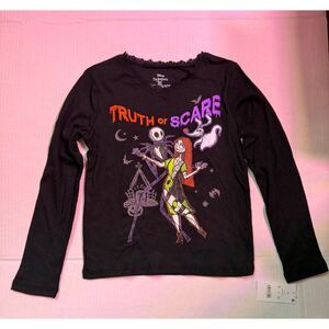 Disney Nightmare Before Christmas Girls S Truth or Scare Long Sleeve Tee